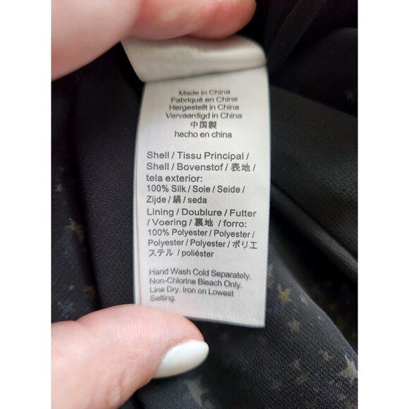 NWT J Crew Ruffle Back Silk Dress in Starry Sky Print Navy sz 6 Maxi Slip Summer - Picture 12 of 14